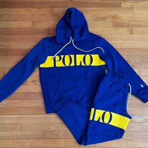 Polo by Ralph Lauren Royal Blue and Yellow Tracksuit